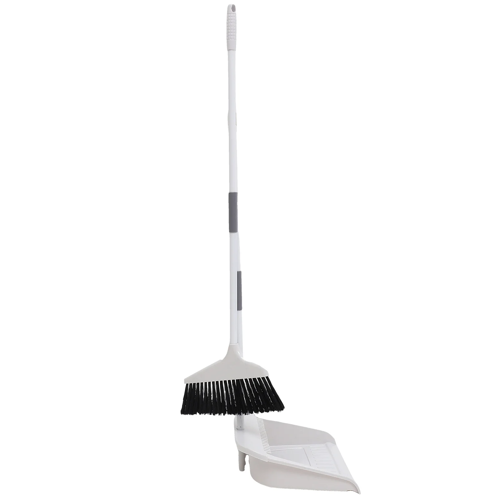 

Broom Long Handle Cleaning Sweep Stainless Steel Home Device The Pet Hair Dustpan Kit Office