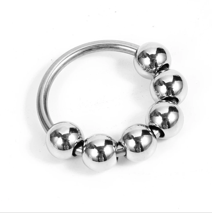 Metal Sleeve Ring Men's Six Bead Lock Precision Sleeve Ring