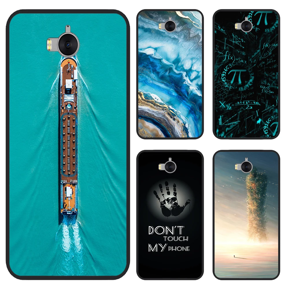 Per Huawei Y5 2017 / Y6 2017 Custodia Morbida Custodia In Silicone Per Huawei Y5 2017 Cover Posteriore Per Huawei Y6 2017 Mya-L22 Mya-U29 Custodia