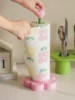 Cute Wood Bathroom Tissue Stand Rack, Kitchen Roll Paper Towel Holder, Table Vertical Napkins Rack, Bathroom Storage Shelfs 4