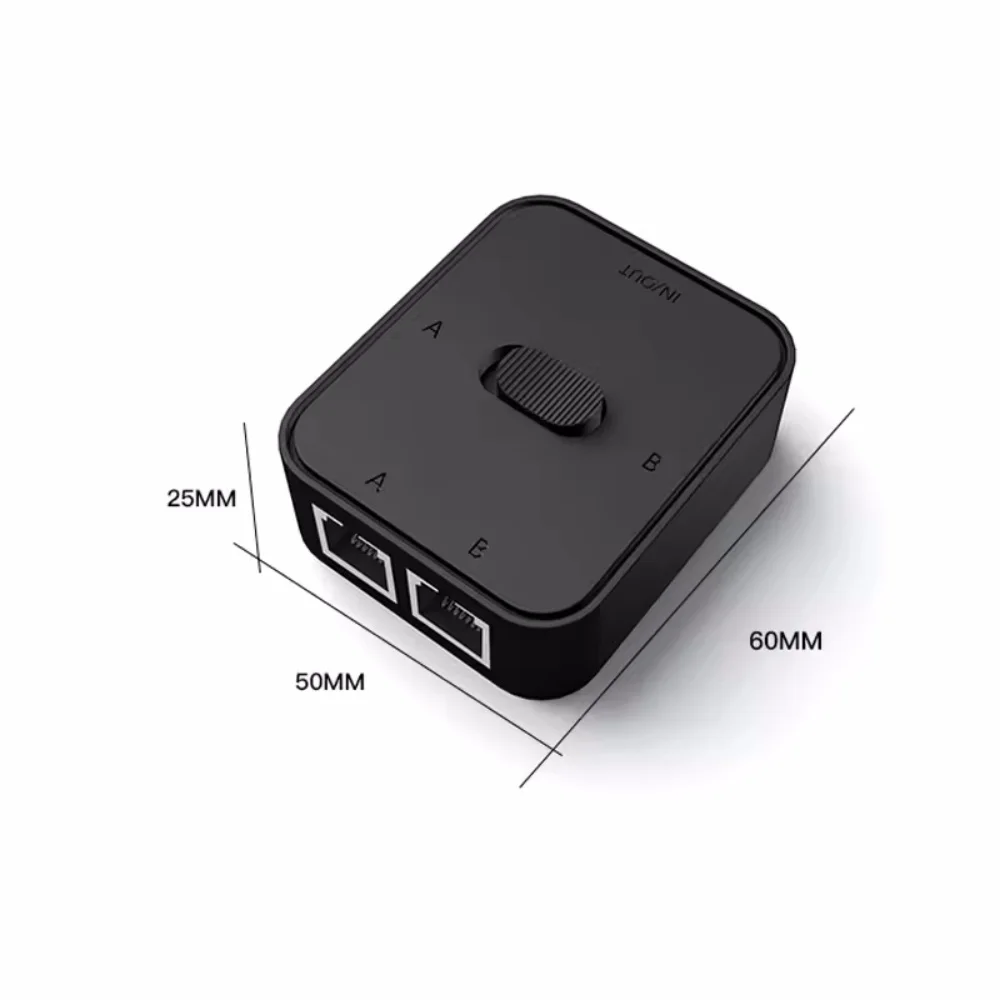 2포트 기가비트 네트워크 스위치 RJ45 스위치 네트워크 분배기 케이블 연장기 1000mbps 선택기 무전원 2방향 어댑터 커넥터