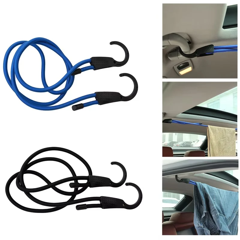 1.5M/3M Elastic Strap Adjustable Car clothesline motorbike multifunctional luggage rope self-driving travel supplies