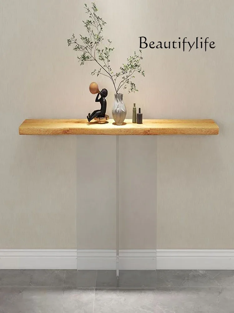 

Hallway Table Ash Acrylic Simple Suspension Aisle Decorative Table