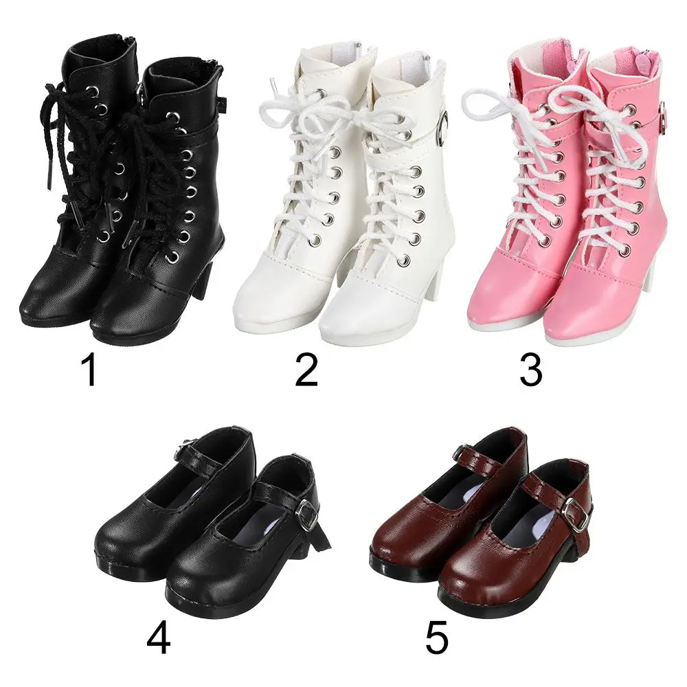 PU Leather Doll Boots Accessories 60cm Doll Shoes