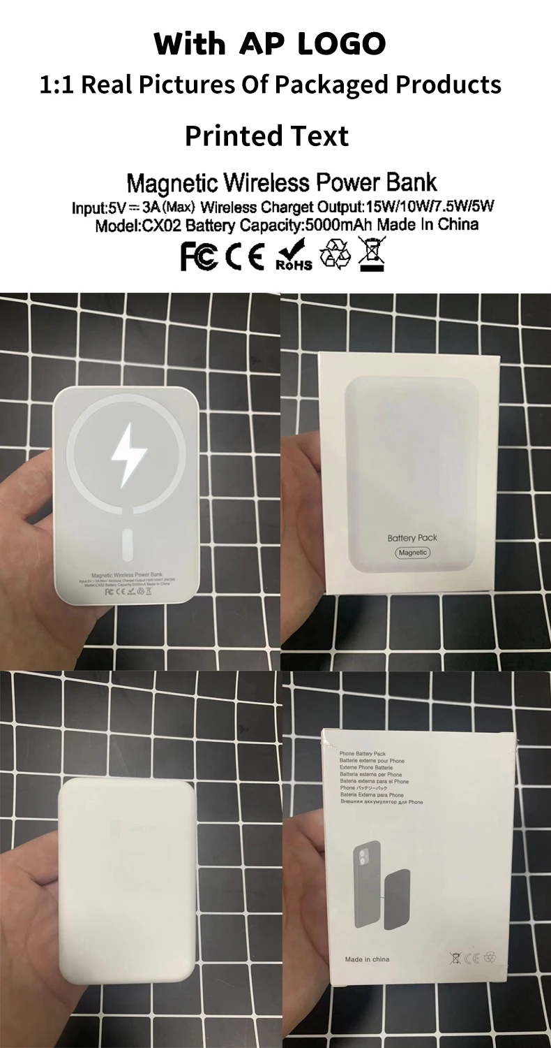 New Type C 10000mAh Magnetic Powerbank Magnetic Wireless Power Bank For iPhone 15 Pro Max 15Plus External Auxiliary Battery Pack 1 S2f740263ce954b9783953515bd616356S