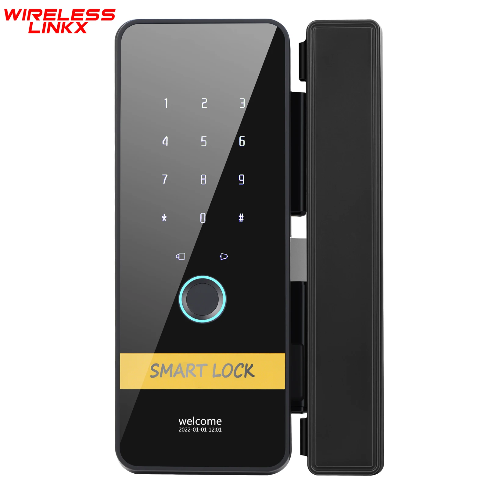 

Smart Door Lock Fingerprint IC card Mobile Phone Remote Password Key Unlock Safe Enter Door Fingerprint Touch Door Lock