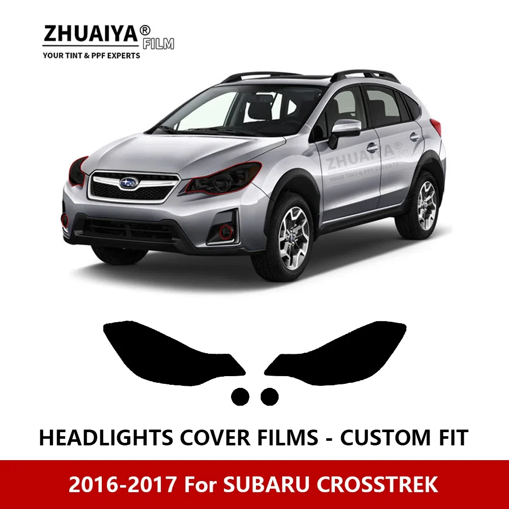 

For SUBARU CROSSTREK 2016-2017 Car Exterior Headlight Anti-scratch PPF precut Protective film Repair film stickers Accessories