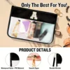 1pcs Clear Makeup Bag Glitter Chenille Monogram Snacks Bag Travel Essentials Flat Zipper Pouch Cosmetic Brush Bag for Women 6