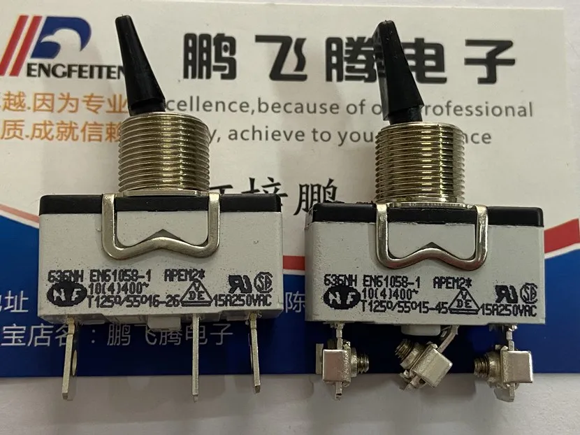 

Французский переключатель 636NH/2 15A25 0 В, 3 фута, 2 шестерни, Вибрирующая головка, кулисный переключатель, переключатель 12 мм