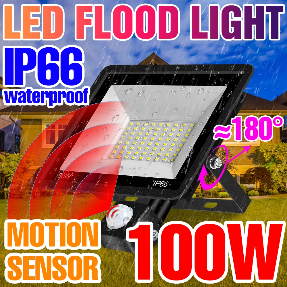 Flood Light LED IP66 Waterproof Street Lamp 100W Outdoor Lighting Garden Lights 220V Spotlight Refletor LED Wall Lamp SMD2835 sexy light blue ripped jeans for women street style mid rise distressed trouser stretch skinny hole denim pencil plus size pants