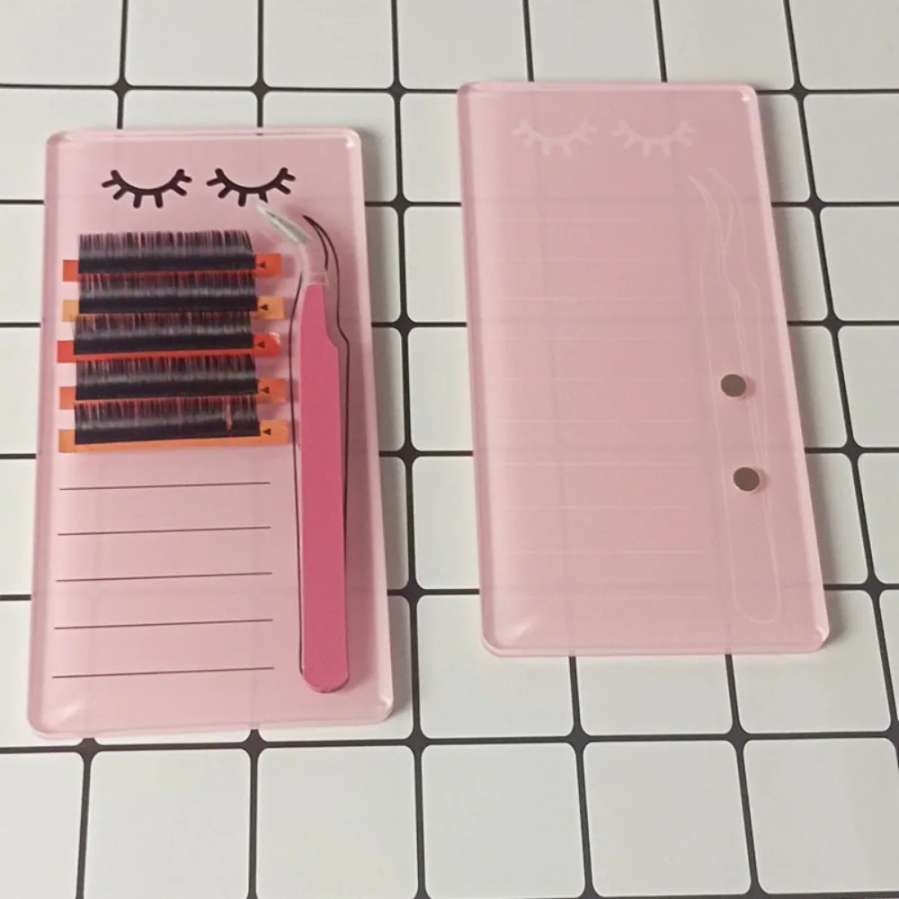 

Plate Magnetic Lash Tools False Eyelashes Pad Acrylic Board for Lashes False Glue Pallet