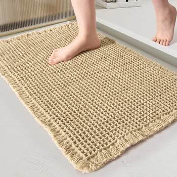 Tappetino da bagno Tappetino in tessuto Tappetino assorbente per ingresso Tappeto in microfibra per WC domestico Nappe antiscivolo Zerbino morbido Lavabile in lavatrice 1