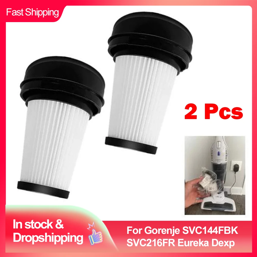 2pc Hepa Filter For Gorenje SVC144FBK SVC216FR Eureka Dexp Handheld