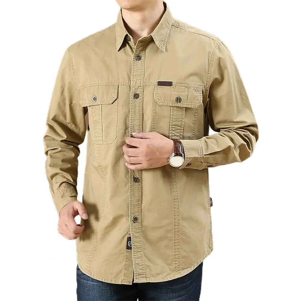 Spring Autumn Denim Men Shirts Long Sleeve 100% Cotton Camiseta Masculina Army Military Casual Shirts cotton shirt denim shirt long sleeve shirt men casual shirt