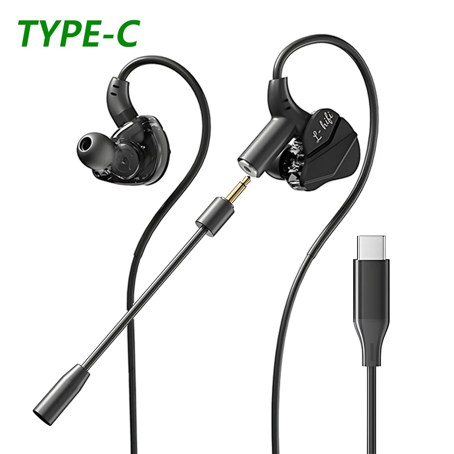 High-Performance 7.1 Surround Sound Gaming Earbuds with Dual Microphones