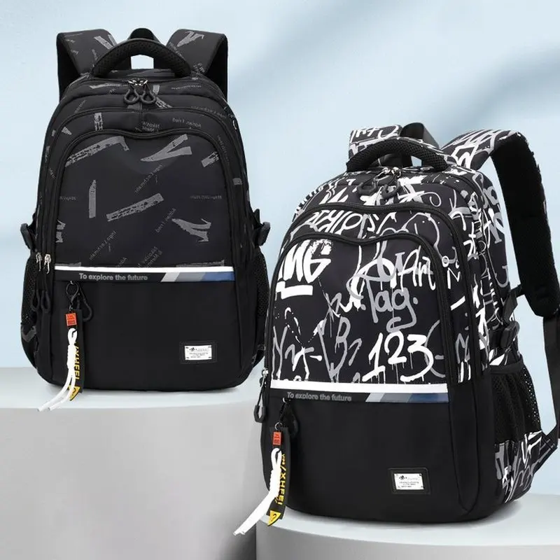 

Children School Bags For Teenagers Boys Large Laptop School Backpack Teens Travel Bag Waterproof High Schoolbag Book Bag