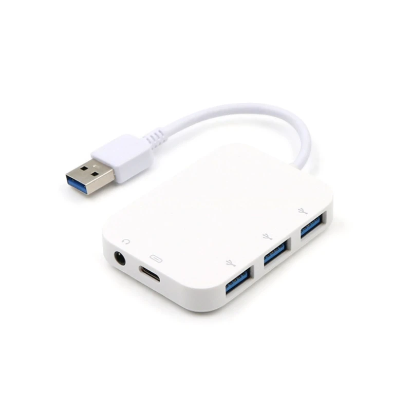 

High Speed ​​USB Hub Type-C to 5 Port Splitter Docking Station to 3.5mm/USB/PD
