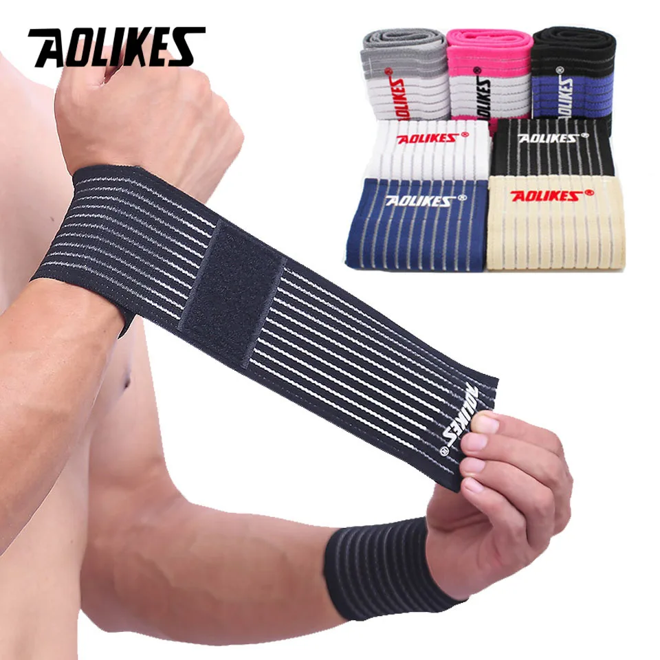 AOLIKES Elastic Wrist Support Band Wrap Breathable Wrist Brace Adjustable Strap Hand Brace Wraps Breathable Wristband