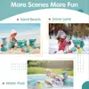 Beach Toys, Outdoor Play 12 Piece Sand Toys Set Kids Sand boxTalgic Toys Includes Water Wheel Beach Tool Kit 5