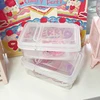 INS Transparent Plastic Storage Box 3 inch Photocards Small Card Storage Box Desk Organizer Box Classification Box Stationery 3