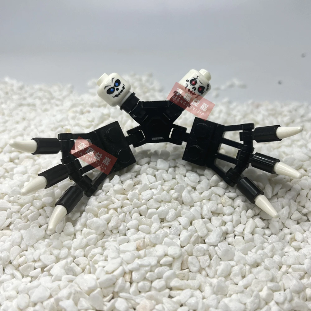 Neues MOC Devil Angel Wings Skelett Spezialeffekte Bausteinhelm und Rüstung Puzzle MOC Montagezubehör Serie 5 – Detail 15