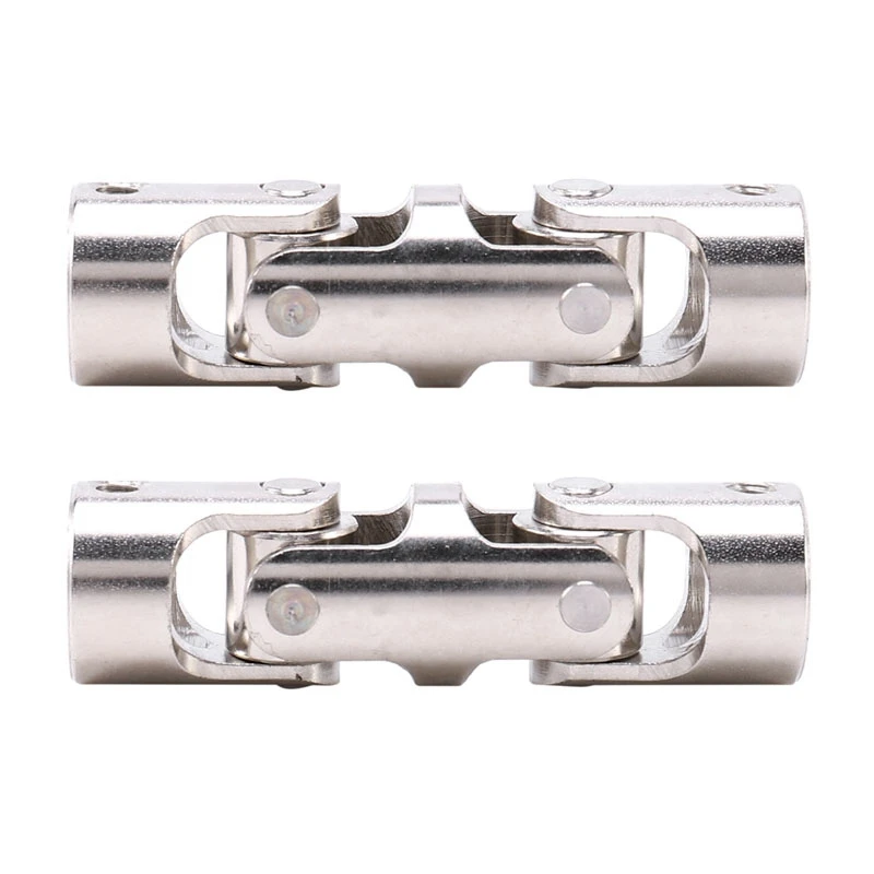

2X Rc Double Universal Joint Cardan Joint Gimbal Couplings With Screw,10X10mm