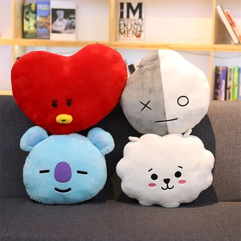 Muñeco de peluche con diseño de estrella de Kpop, juguete de peluche con diseño de estrella Kawaii de estilo coreano, almohada de Koala y perro de oveja periférica, ideal para regalo 1