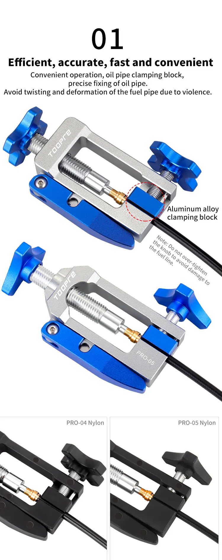 TOOPRE Fahrrad hydraulische Scheibenbremse Ölnadel Werkzeuge Fahrer Schlauchschneider Kabeltange Olive Connector Ölnadel Einführwerkzeuge – Detail 19