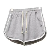 Short de yoga pour femmes, vêtements d'extérieur d'été, taille moyenne, pantalon droit ample, élégant, fin, respirant, jambes larges, pantalon court de gymnastique 6