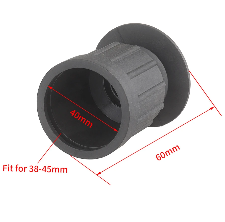 Rifle Scope Lens Cover Rifle Scope Protector 39mm Flexible Scalability Ocular Soft Rubber Cover Eye Protector Cover Airsoft Rifle Scope Telescope Hunting Gun Accessories