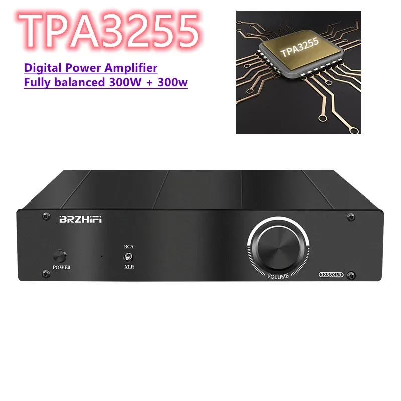 Tpa3255 Amp 2.0 Canali 300W + 300W Xlr Ingresso Completamente Bilanciato Uscita Completamente Bilanciata Amplificatore Di Potenza Digitale