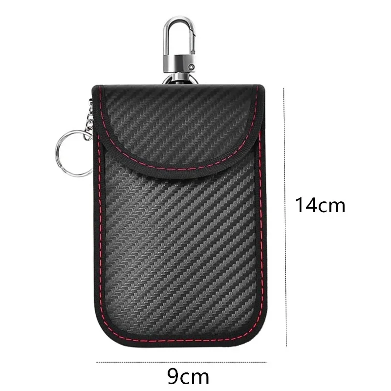 Carbon Fiber Car Remote Control Shielding Key Pack Double Shielding Signal Anti-theft and Anti-loss Key Case Car Accessories