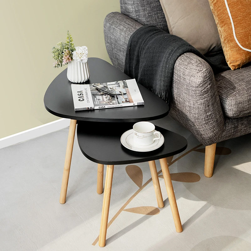

Mordern Nesting Table Set Bed Side Tables End Tables for Living Room Bedroom Lounge Tool-Free Assembly