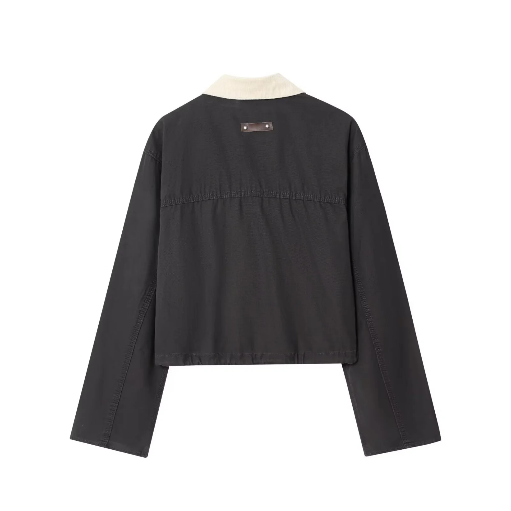 2025 Autumn New Women's Casual Fashion Coat Retro Temperament Simple Outerwear Tops Long-Sleeved Lapel Workwear Style Jacket