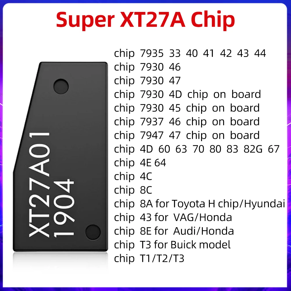 chipp Xhorse VVDI Super Chip XT27A - Create Over 20+ Transponder Chip Types