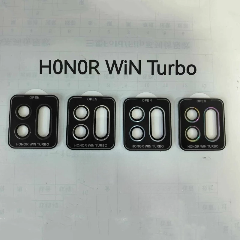 Turbo Metal Ring Glass Camera Protector with Aluminium Alloy Tempered Glass Positioning Lens Film