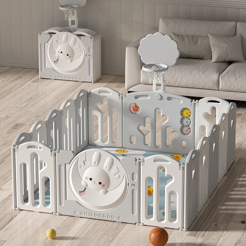

Children's Game Fence Baby Ground Crawling Mat Fence Home Indoor Baby Folding Protective Grating