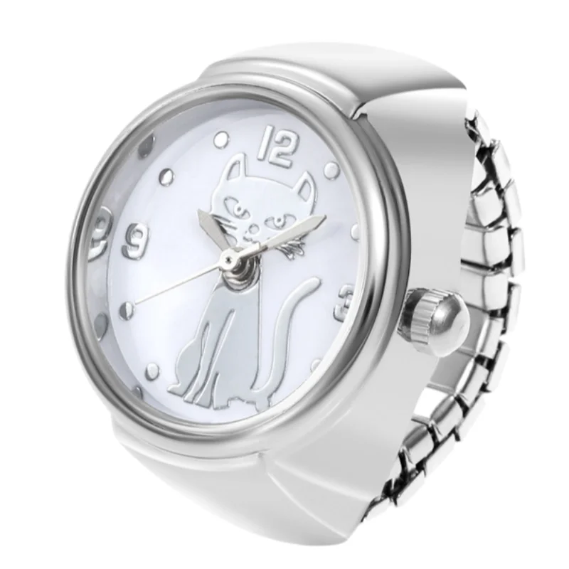 Creative Alloy Shell, New Hot Selling Couple Ring, Circular Arabic Numerals, Cat Scale, Men's And Women's Gift