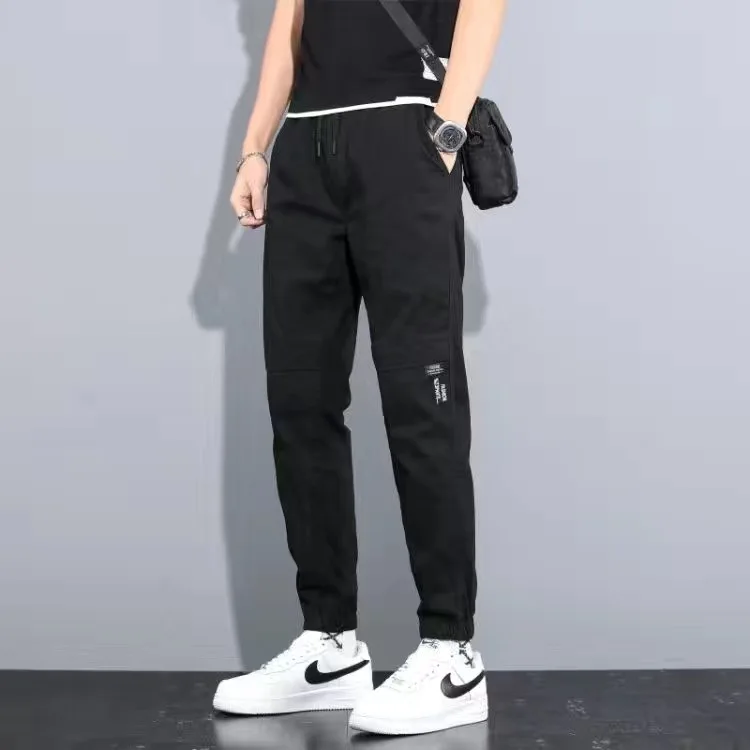 

Men's Sweatpants Joggers Men Loose Cargo Pants Pockets Track Tactical Casual Techwear Male Trousers Sport Streetwear