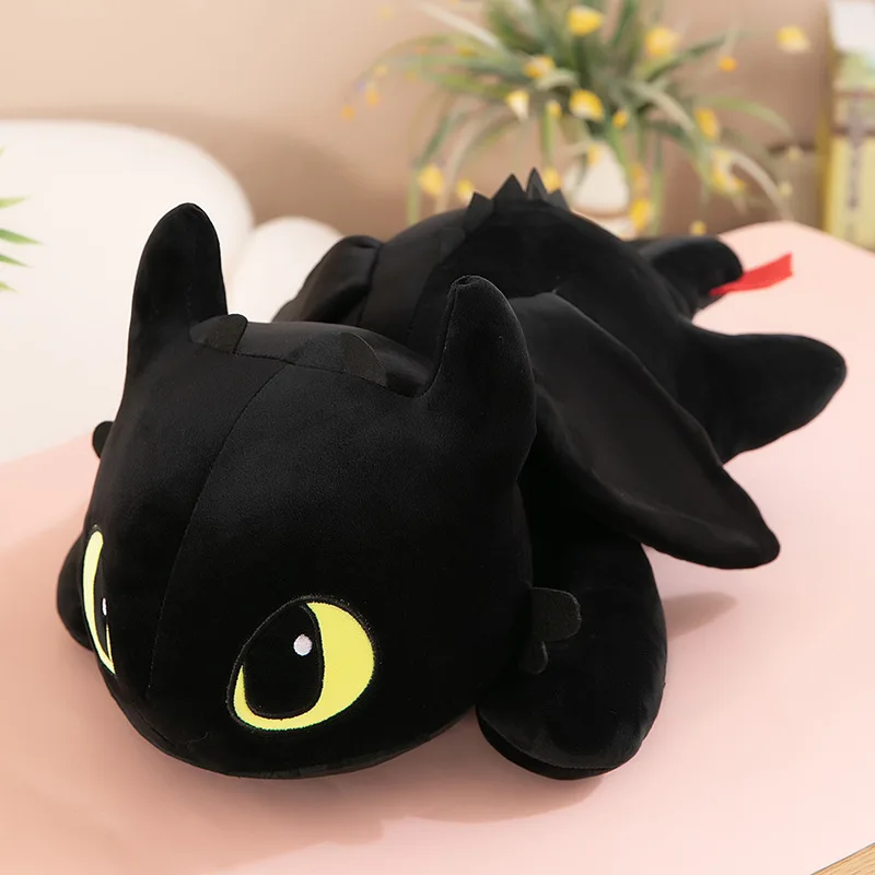 40/60cm Creative Little Dragon Cute Plush Toy Cushion Modeling Toothless Doll Pillow Home Sofa Cushion Girl Holiday Gift 4
