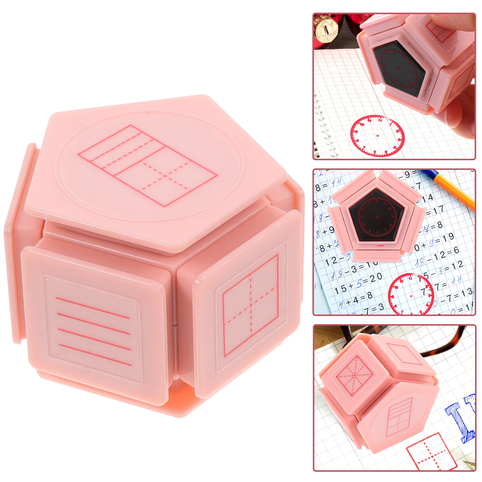 

Children's Learning Chapter Stamp Childrens Toys Square Toddler Stamps Kids Abs Portable Practice Seven-in-one Postage