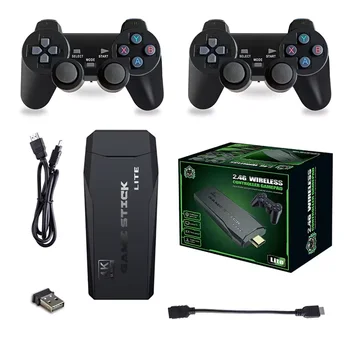M8 Game Stick 4K HDMI Retro Game Console 2.4G Wireless Dual Controllers 20000+ Games Plug & Play 1