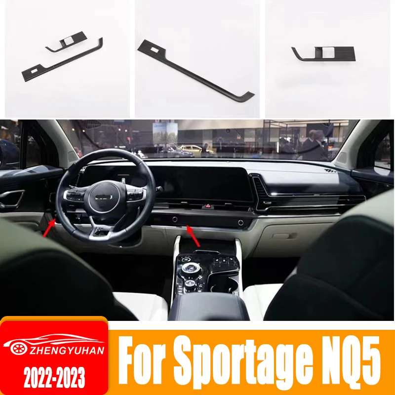 Armaturenbrett Abdeckung Matte Für Kia Sportage NQ5 2022-2024 – Schwarz Flanell
