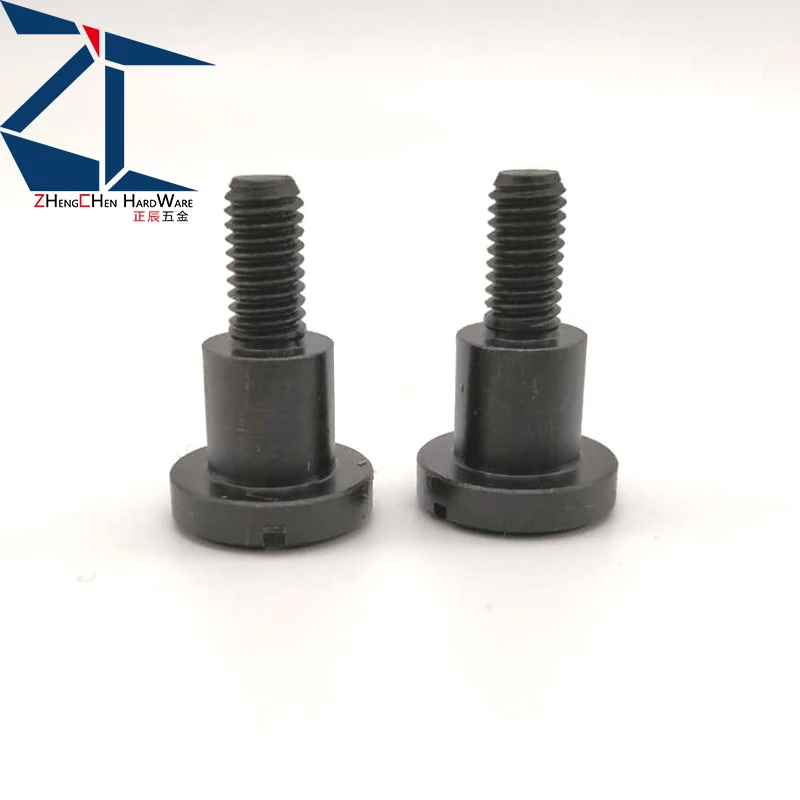 

CBBD D4-12mm Fulcrum Pins - Slot Groove S45C Coarse Thread Black Screws