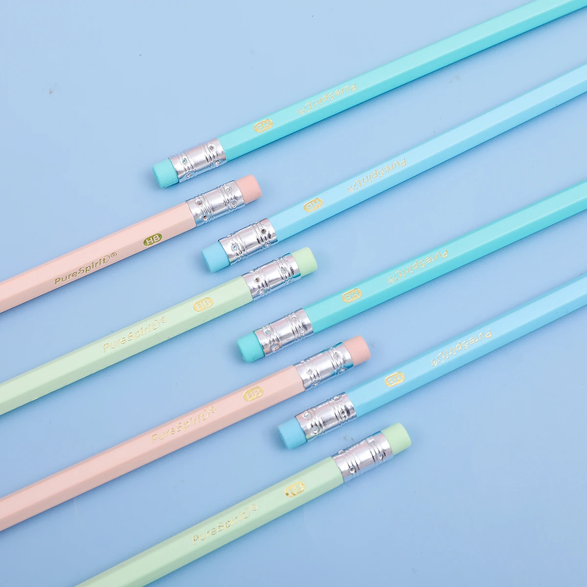 12pcs Macron Woodcased Pencils with Eraser Pre-sharpened HB Lead Graphite Pencils for Students Adults School, Office 4