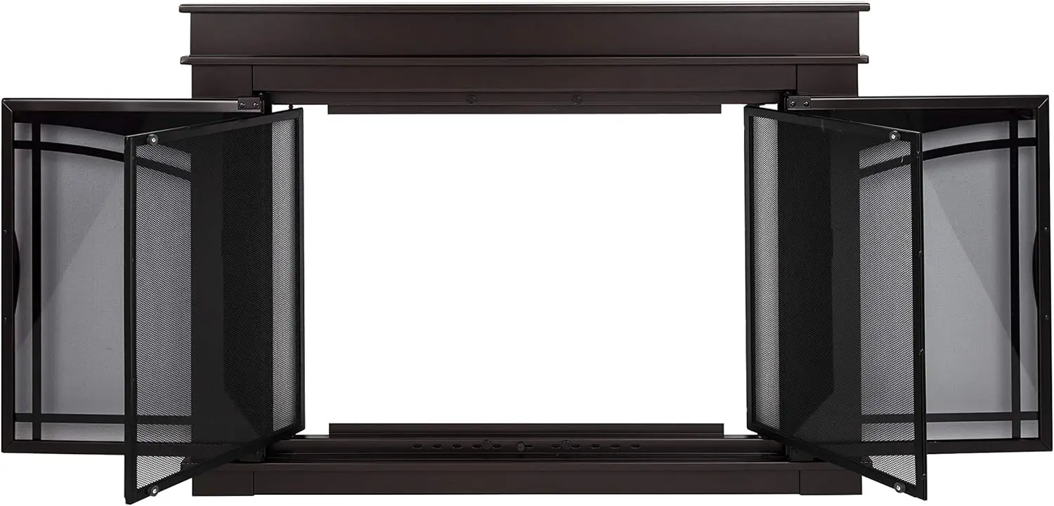 FN-5702 Fenwick Fireplace Glass Door, Oil Rubbed Bronze, Large 4