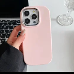 Plating Camera Candy Soft Silicone Phone Case - Sleek Protective Cover with Modern Design - Galaxy S23 FE (Pink)