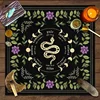 1pc Tarot tablecloth with your power, snake shaped floral and plant print astrology tablecloth, altar decoration tablecloth 5