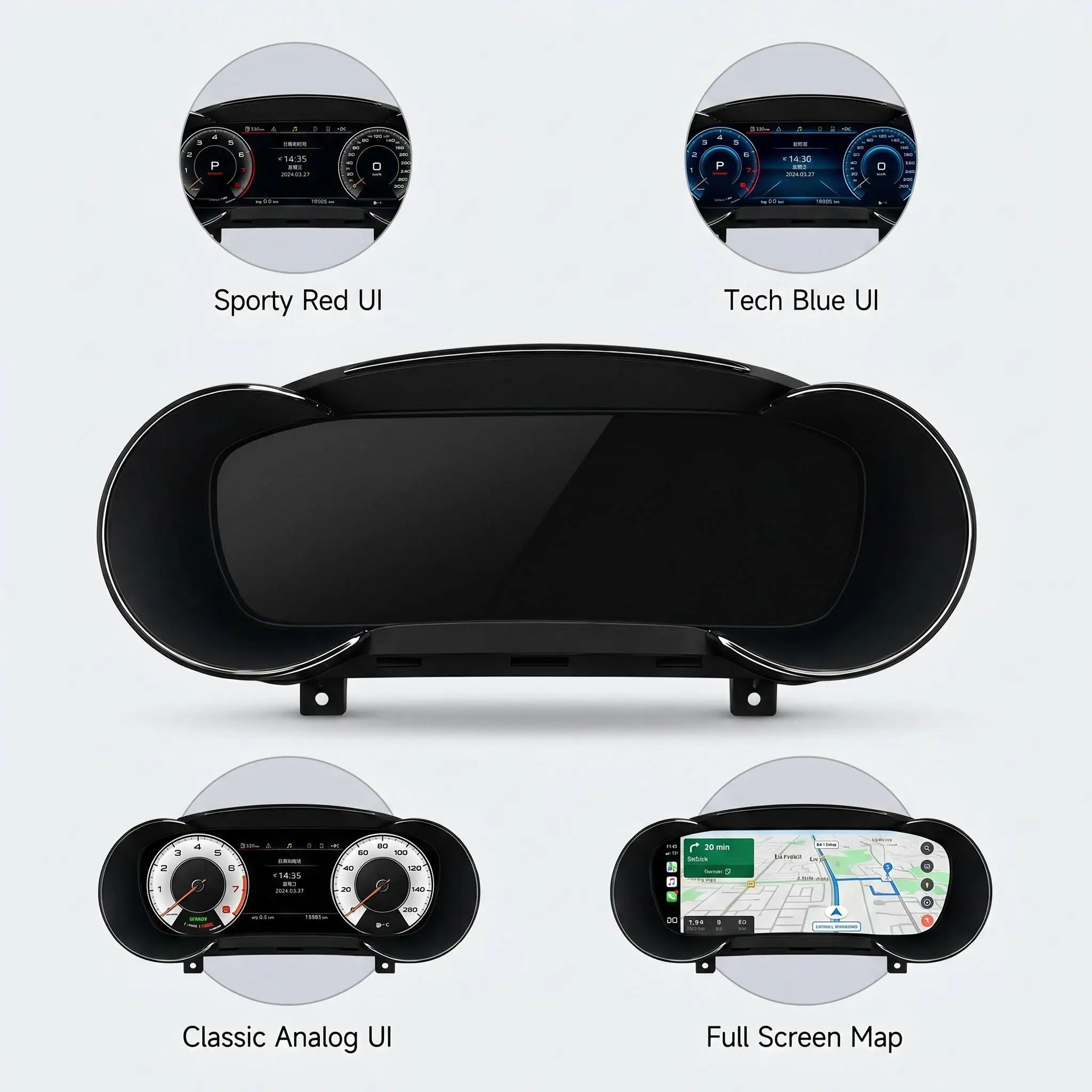 Panel de Instrumentos Digital, Pantalla LCD Inteligente para el Tablero de Mandos, Pantalla LCD para el Grupo de Instrumentos del Automóvil, Actualización del Grupo de Instrumentos para Audi A3 8V 6