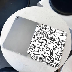 Sleek Flip Smart Cover with Line Drawing Design - iPad Pro11 2024 (PD6711)
